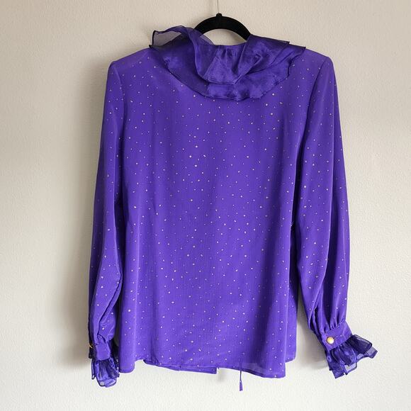 Vintage Jeanne Marc 3-Piece Women's Outfit Set Skirt, Top, and Jacket Purple - Picture 4 of 16